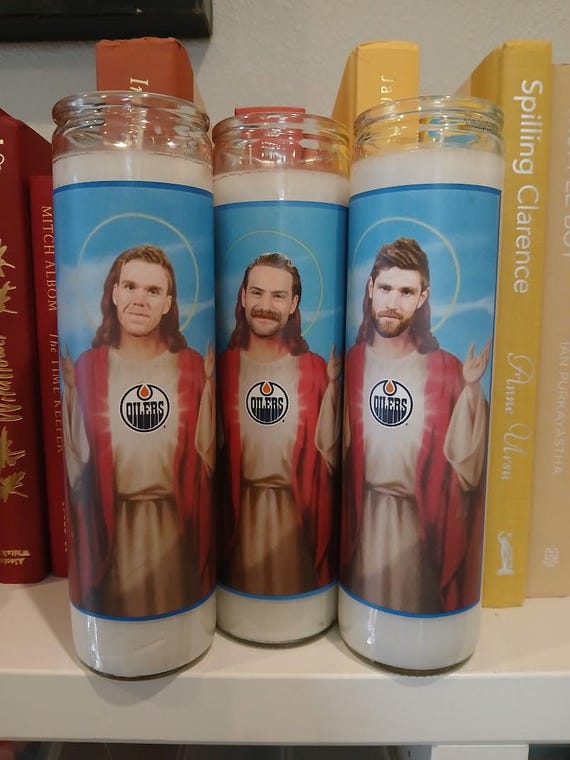 CONNOR MCDAVID Draisaital Skinner Mcjesus Prayer Candle Edmonton
