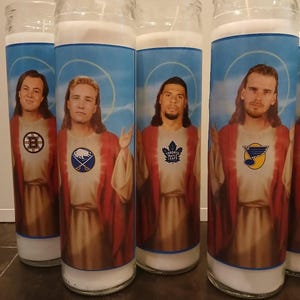 BUFFALO SABRES Prayer Candle Funny Gift Groomsmen Gift Wedding Playoffs NhL Stanley Cup HOcKeY