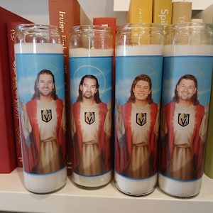VEGAS GOLDEN Knights Stanley Cup ChAMpIonS Prayer Candle Mark Stone Jack Eichel Marner Funny Gift Groomsmen Gift Wedding NHL