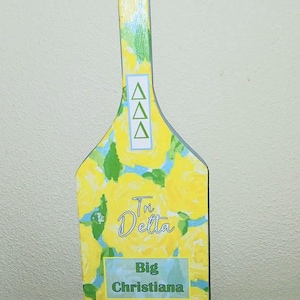 SORORITY PADDLE Large Wooden *You specify Print* CUSTOM