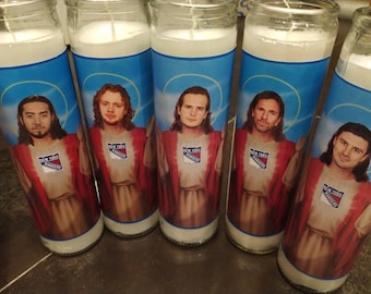 NY RANGERS Prayer Candle sHISTERKIN zIBANEJAD PaNArIN Funny Gift Groomsmen Gift Wedding NHL Stanley Cup