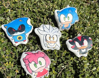 Sonic Plush Keychains -Amy, Shadow, Metal Sonic,