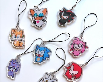 sonic chud character phone charm / keychains