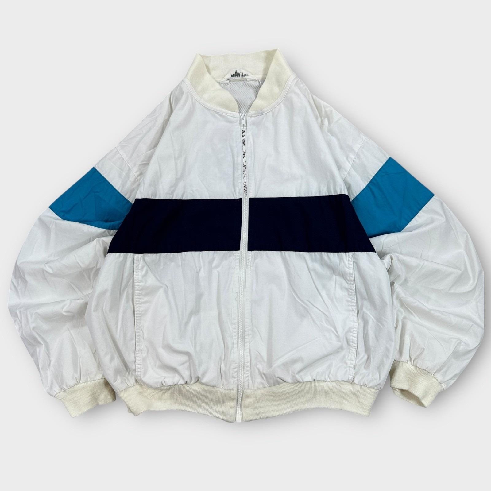 トップス ChristianDior TrackJacket XL Stretch Vintage Men's Christian Dior Velour Zip Up Track Jacket 90s Sz XL