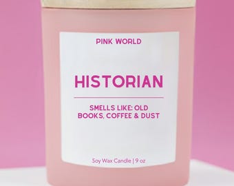 Historian Gift Candle Funny Thank You Gift Box For History Professor Christmas and Birthday Gift
