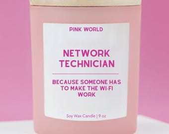 Network Technician IT Support Gift Candle Funny Thank You Gift Box For Software Engineer Christmas and Birthday Gift