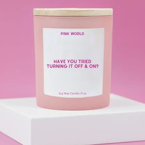 Tech Support Gift Custom Candle Funny Unique Handmade For IT Professionals Help Desk Staff Computer Nerd Thank You Appreciation Gift Box