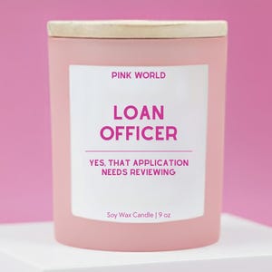 Loan Officer Candle Funny Thank You Gift Box For Mortgage Broker Christmas and Birthday Gift