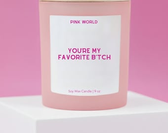 Favorite Bitch Candle Funny Best Friend Gift for Women Birthday Gift Idea Coworker Birthday Gifts For Her