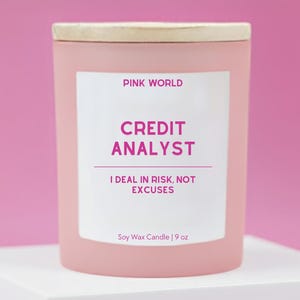 Credit Analyst Gift for Loan Officer Candle Funny Thank You Gift Box For Mortgage Broker Christmas and Birthday Gift