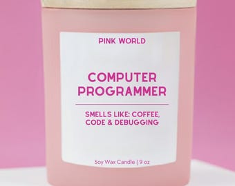 Computer Programmer Gift Candle Funny Thank You Gift Box For Software Engineer Christmas and Birthday Gift