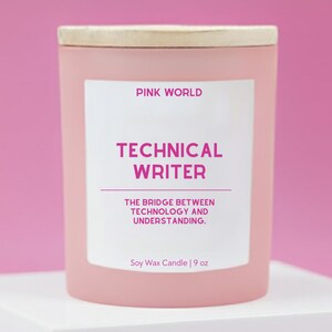 Technical Writer Gift Candle Funny Thank You Gift Box For Grant Writer Christmas and Birthday Gift