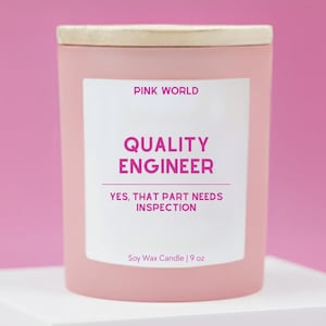 Quality Engineer Gift Candle Funny Thank You Gift Box For Engineering Professor Christmas and Birthday Gift