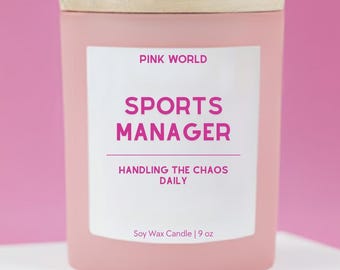 Sports Manager Candle Funny Thank You Gift Box For Athletic Director Christmas and Birthday Gift