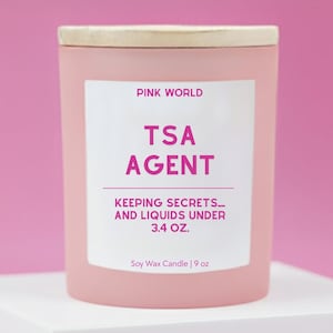 TSA Agent Airport Police Gift Candle Funny Thank You Gift Box For Law Enforcement Christmas and Birthday Gift