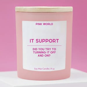 IT Support Gift Candle Funny Thank You Gift Box For Software Engineer Christmas and Birthday Gift