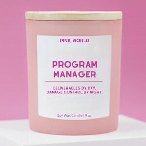 Program Manager Gift Candle Funny Thank You Gift Box For Director Christmas and Birthday Gift
