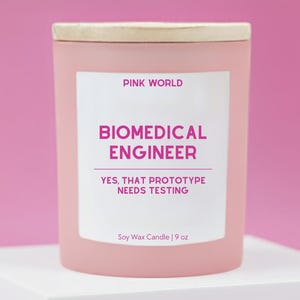 Biomedical Engineer Gift Candle Funny Thank You Gift Box For Engineering Professor Christmas and Birthday Gift