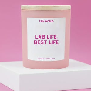 Scientist Gift Professor Gift Custom Candle Funny Unique Handmade Personalized Researcher Physicist Graduate Lab Technician Post Doc
