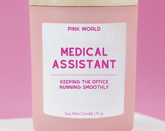 Medical Assistant Gift Candle Funny Thank You Gift Box For Nurse Grad Christmas and Birthday Gift