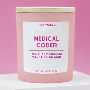 Medical Coder Gift Candle Funny Thank You Gift Box For Medical Billing Christmas and Birthday Gift
