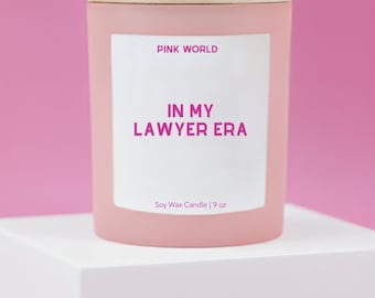 Lawyer Gift Attorney Gift Candle Funny Unique Thank You Appreciation Gift for Law Student Graduation Present Lawyer Appreciation Gift Box