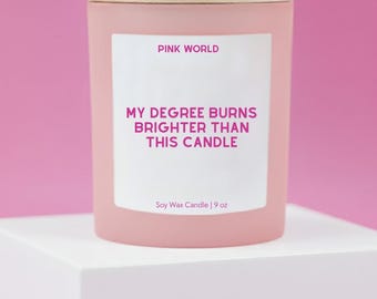 Professor Gift Phd Defense Gift Candle College Instructor Thank You University Teacher Academic Scholar Education Professional Researcher