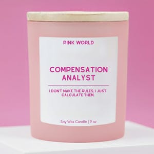 Compensation Specialist HR Human Resources Candle Gift Staffing Agency Gift Hiring Manager Thank You Gift for Talent Recruiter HR Team Gift