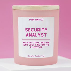 Security Analyst Cybersecurity Computer Programmer Gift Candle Funny Thank You Gift Box For Software Engineer Christmas and Birthday Gift