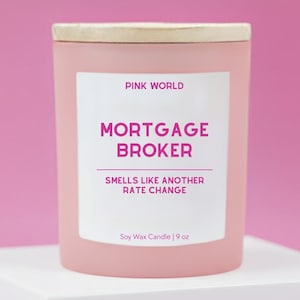 Mortgage Broker Candle Funny Thank You Gift Box For Mortgage Broker Christmas and Birthday Gift