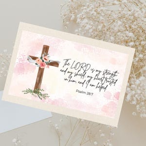 Scripture Greeting Card Bundle | Christian Printable Cards | Bible Verse Card Set