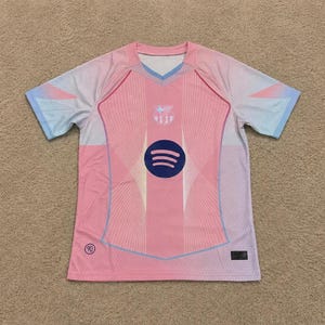 FC Barcelona Inverted Pink Pastel Concept Jersey – Limited Edition Football Shirt