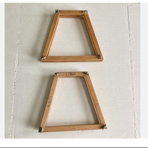 Lot of 2 Tennis Racquet Frame Press Wood Holder Wooden Rackets Vintage 1 Regent