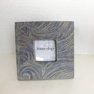 Vintage 1999 Monet's Palette Frameology Frame Heavy Square 3 x 3 Photo Picture