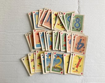 1951 Crazy Eights Playing Cards by Whitman - COMPLETE Full Deck