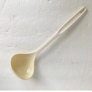 Vintage Foley Off White Ladle Dipper Serving Spoon Utensil
