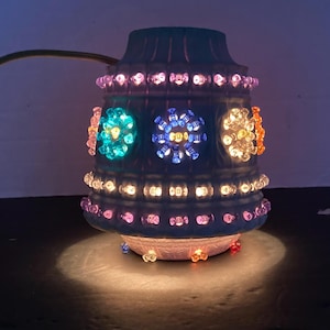 Vintage Lawnware Small Hanging Lamp Light 235 Retro Camping Beaded Plastic Camper Awning