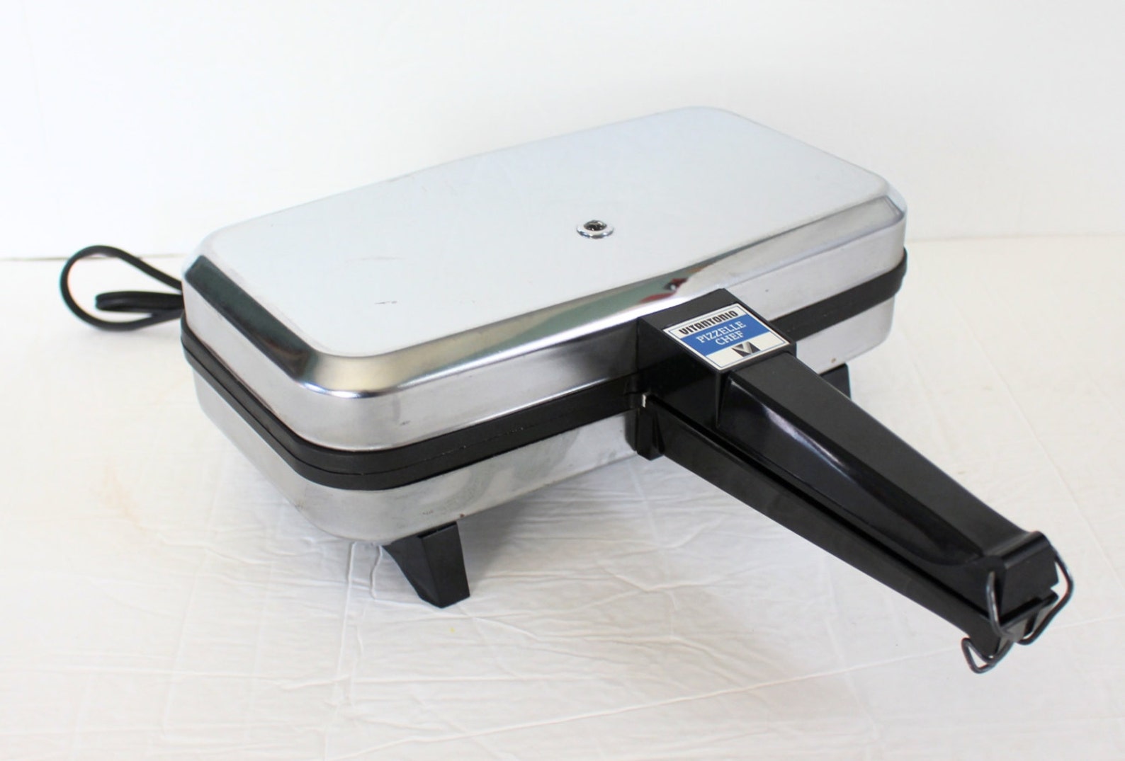 Vintage Vitantonio Chrome Pizzelle Chef 300 Cookie Maker Baker Etsy