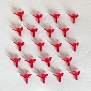 Vintage 20 Ceramic Christmas Tree Replacement Bulbs Red Turtle Doves Pegs