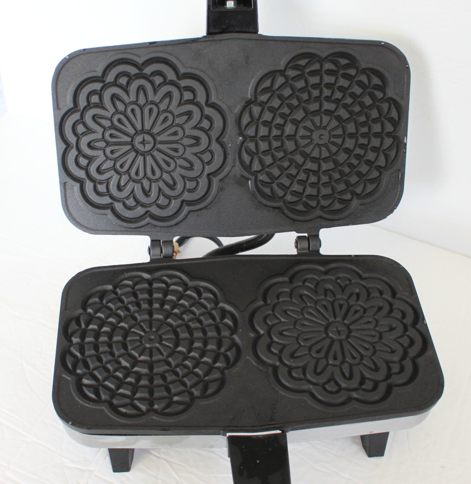 Vintage Vitantonio Chrome Pizzelle Chef 300 Cookie Maker Baker Etsy