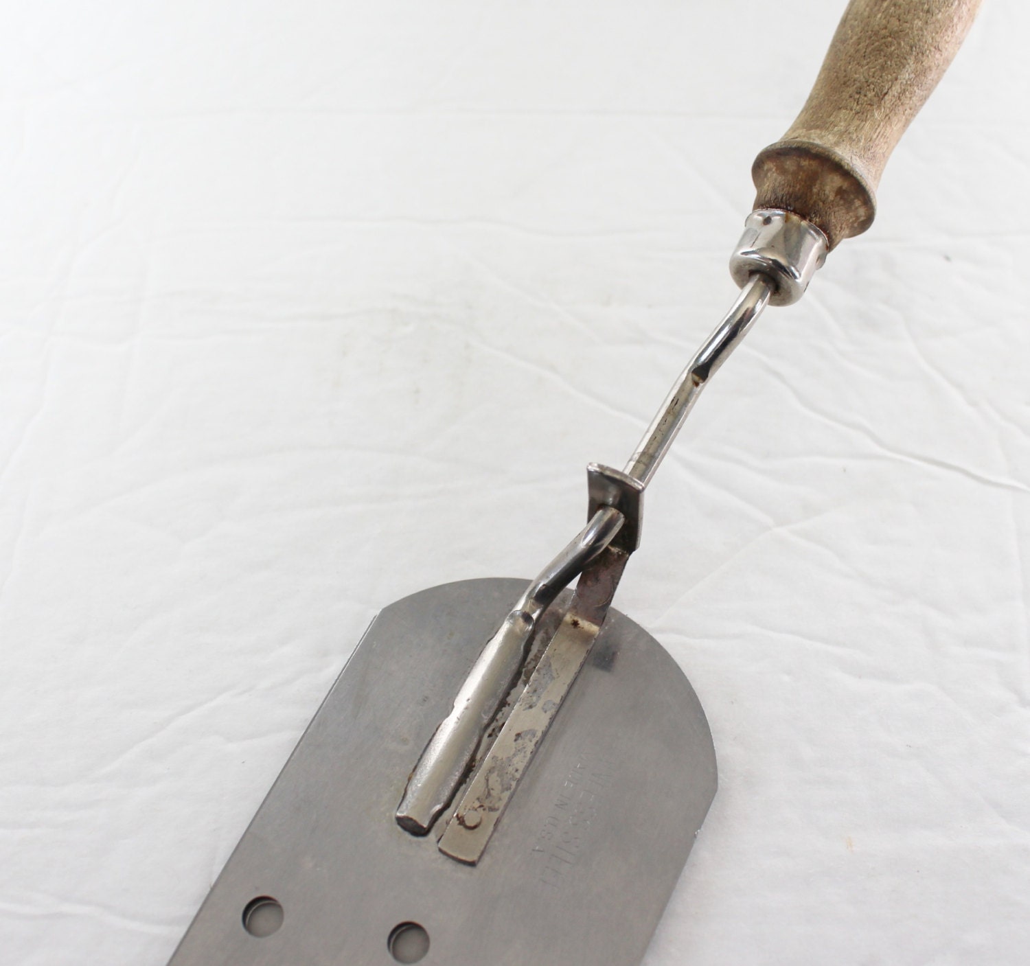 Vintage Expandable Spatula / Wood Handle / Stainless Steel / Etsy