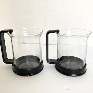 Vintage Bodum Glass Mugs Cups