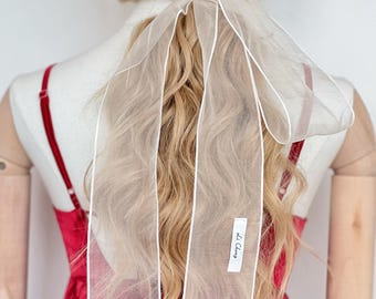 Romantic 100% Silk Sheer Organza Mulberry Ribbon Headband | Lightweight Hair & Skin Friendly Wrap | Versatile Women's Silk Accessory