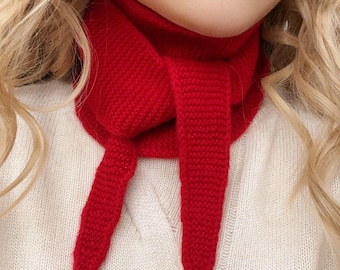 Wool Handmade Sophie Scarf, Knitted Neckerchief, Gift box sets make the holiday presents for friends and family