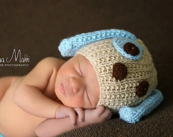 puppy newborn knit hat, newborn boy or girl knit beanie, baby coming home hats, newborn photo prop, baby hospital hat, baby shower gift