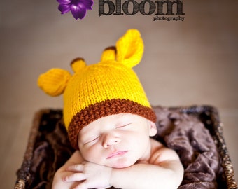 Giraffen Strickmütze: Baby Foto Requisite, Coming Home Outfit