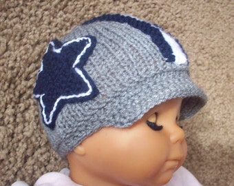 dallas cowboys newborn beanie