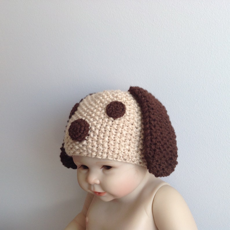Little puppy newborn baby tushy topper and hat set newborn girl newborn boy photography props Newborn photo prop
