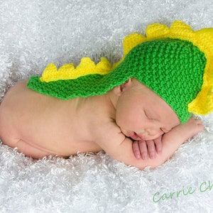 newborn hat dinosaur, dragon knit hat, newborn photo prop, halloween baby hat, baby shower gift, gift for new baby, baby coming home outfit image 6