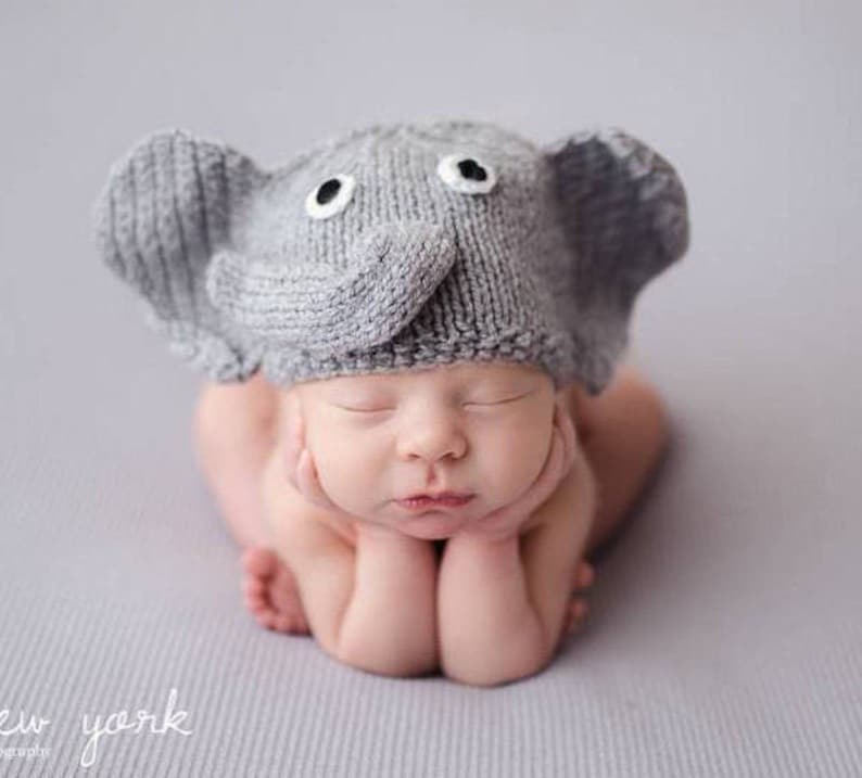 Gray Pilot Set for Newborn Photography Props Crochet Knitted Baby Boys Costume